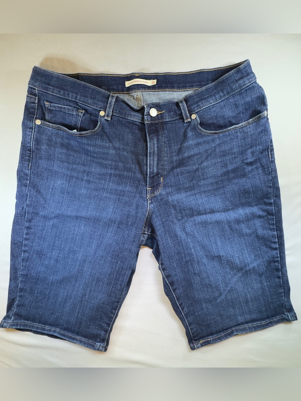 Levi’s W33 Classic Blue Denim Bermuda Shorts